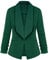 MINTLIMIT Womens Blazer Casual 3/4 Sleeve Open Front Cardigan Work Office Jacket (Green 2XL)