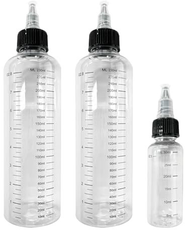 YSDYY 3-Piece Squeeze Bottle Set (2x250ml, 1x30ml) - Ketchup, Oil, Vinegar Dispenser - Leak-Proof, Reusable, PET Material