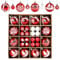 ilauke Weihnachtskugeln, 44 pcs Weihnachtsdeko Plastik Rot Weiß, 3 & 6cm Christbaumkugeln Baumschmuck Weihnachten für Weihnachtsbaum Party Home Hochzeit Christmas Decorations