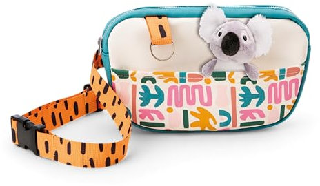NICI Gürteltasche 20x11cm mit kleinem Kuscheltier Koala 10cm bunt - Bauchtasche, Brusttasche mit Kuscheltier für Jungen und Mädchen - Abnehmbarer Pluschspielzeug Weich und Flauschig