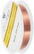 sourcing map 0.6mm/22 Gauge Copper Wire for Jewelry Making, 1 Roll Craft Tarnish Resistant Beading Wire for Jewelry Making Supplies DIY (Red Bronze)