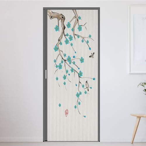 Accordion Doors Interior 80 78 72 60 48 40 30 24 20 Inch, Honeycomb Magnetic Folding Sliding Door for Living Room/ Toilet/ Bedroom/Balcony, Partition Gate Door Alternatives, No-drilling(185x203cm(73x8