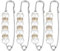Xinjoduz 4 Stück Perle Brosche Damen Broschen Strass Perlen Brosche Künstliche Broschen Für Kleidung Fashion Pearl Brooch Pullover Shawl Clip Brosche Ausschnitt Verkleinern Brosche Mit Perlen