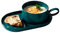 MZBDYYF Lot de 2 bols à soupe à l'oignon français avec poignées et assiette solide, passent au micro-ondes, au four, au lave-vaisselle – Idéal pour la soupe, les sandwichs, les céréales, les pâtes et