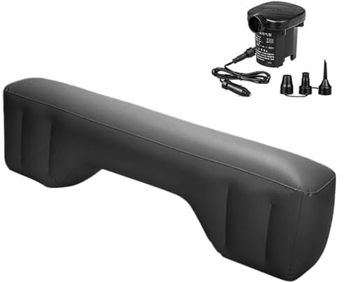 Remplisseur d'espace pour siège arrière, matelas gonflable pour voiture, 51,2 x 13,9 x 7,9, rallonge d'aération de voiture pour siège arrière, lit de voiture portable avec pompe à air pour voyage, c