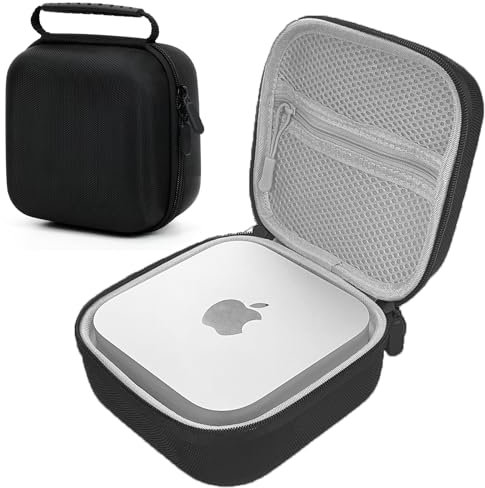 Étui de voyage pour Apple Mac Mini ordinateur de bureau 2024 avec puce M4 en EVA - Sac de transport portable - Noir (style B))