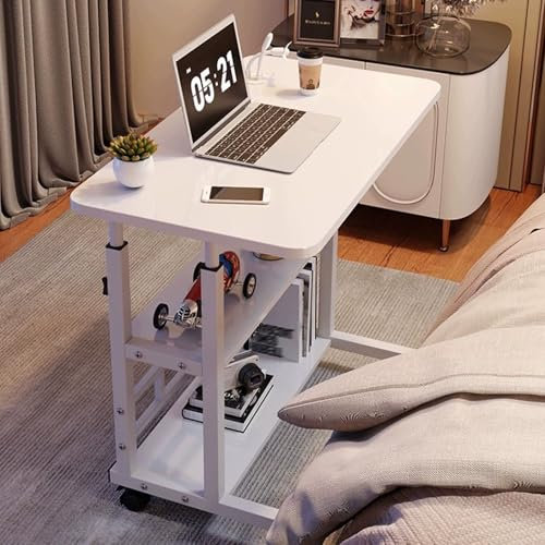 Verstellbarer Stehpult mit Stauraum – Manuelle Höhe, Heimbüro, Computertisch mit abnehmbaren Rädern
