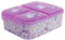 Premium Brotdose HELLO KITTY Lunchbox mit 3 Fächern, Bento Brotbox für Kinder - ideal für Schule, Kindergarten oder Freizeit