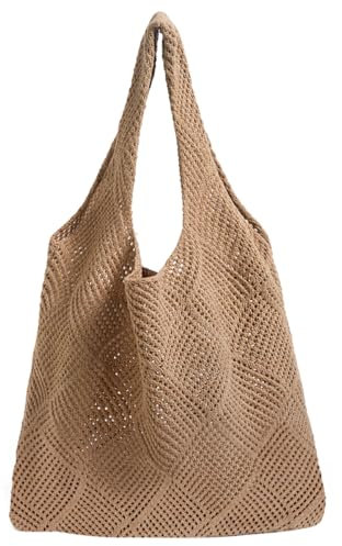 Augesak Borsa da Spiaggia da Donna (Marrone)
