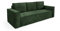 Corda Sofa Cord Schlaffunktion automatisch DL + Bedkasten Schlaffläche: 204×144 cm Kordsofa (poso 14 - grün)