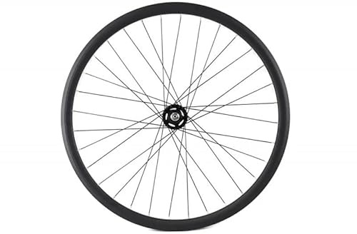 Santafixie 700C 30 mm Rear Wheel – Single Speed – Flip-Flop Hub Fixed/Free – Aluminium – Mid Profile (Black)