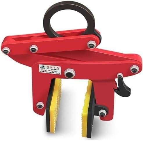 Stone Lifting Clamp, Adjustable Alloy with Anti-Slip Pads for Secure Handling of Granite and Marble Slabs