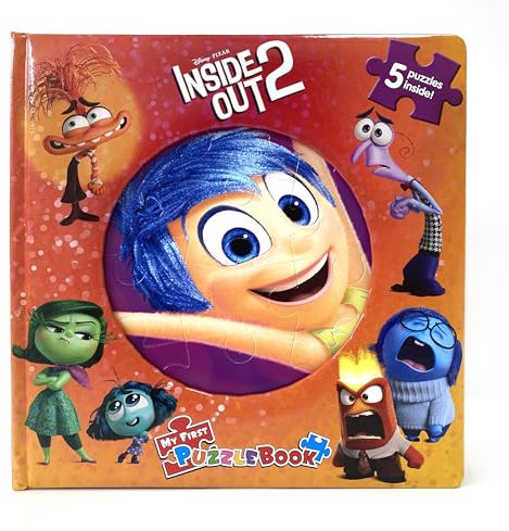 Disney Inside Out 2 My First Puzzle Book - Jigsaw Puzzles for kids, 10-page board book, 5 puzzles to enjoy