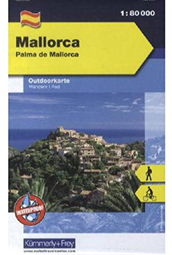 Mallorca Outdoorkarte Spanien 1:80 000: Palma de Mallorca, water resistant (Kümmerly+Frey Outdoorkarte Spanien)