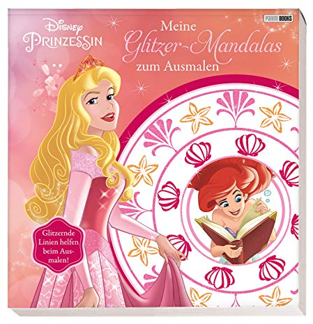 Disney Prinzessin: Meine Glitzer-Mandalas zum Ausmalen: Malbuch