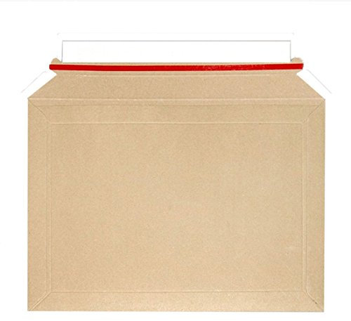 Mailer Envelopes/Cardboard Envelopes - A4. 100/Pack - Rigid Mailer A4 for Book Packaging DVDs etc The Ideal Capacity Book Mailers Expand to Fit 50mm Thickness, Large Letter Size at 25mm.