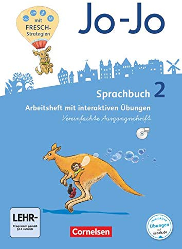 Jo-Jo Sprachbuch - Allgemeine Ausgabe 2016 - 2. Schuljahr: Arbeitsheft in Vereinfachter Ausgangsschrift - Mit interaktiven Übungen online und auf CD-ROM