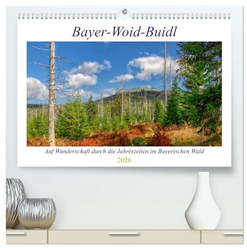 Bayer-Woid-Buidl (hochwertiger Premium Wandkalender 2026 DIN A2 quer), Kunstdruck in Hochglanz: Auf Wanderschaft durch die Jahreszeiten im Bayerischen Wald (CALVENDO Natur)