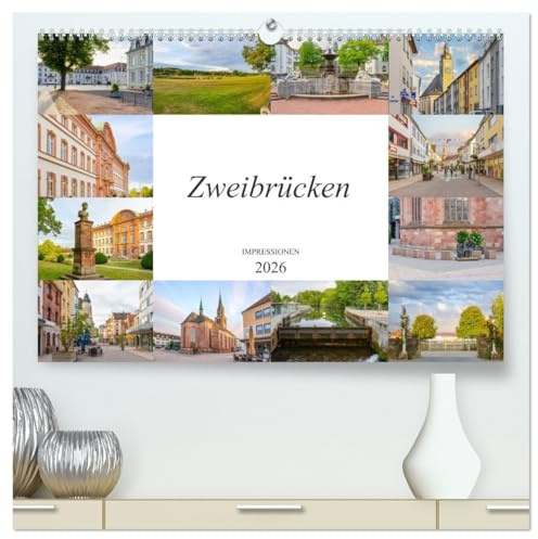 Zweibrücken Impressionen (hochwertiger Premium Wandkalender 2026 DIN A2 quer), Kunstdruck in Hochglanz: Die Stadt Zweibrücken festgehalten auf zwölf einmalig wunderschönen Bildern (CALVENDO Orte)