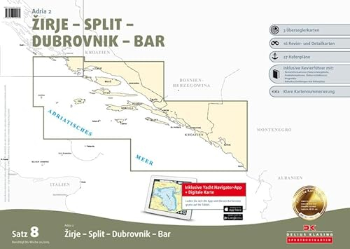 Satz 8: Adria 2 (Ausgabe 2015): Zirje - Split - Dubrovnik - Bar