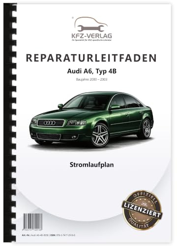 Audi A6 Typ 4B 2000-2003 Schaltplan Stromlaufplan Verkabelung Elektrik Pläne