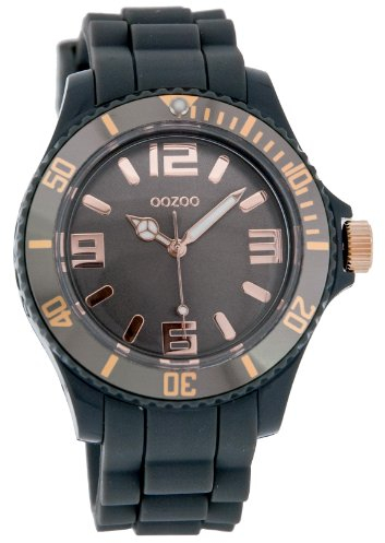 Oozoo Damen-Armbanduhr Analog Silikon C4370 Grey/Rose