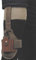 Radar Knöchelholster Braun Universal - Links