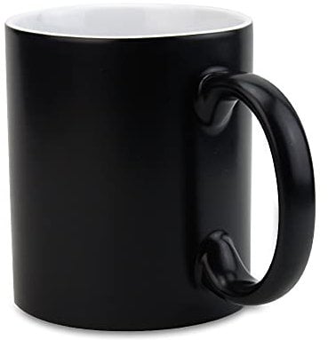 Signzworld Sublimation Mugs 11oz Colour Changing Black 36 Pack Matt with Gift Box for Heat Press Transfer