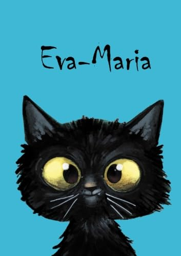 Eva-Maria: Eva-Maria - Katzen - Malbuch / Notizbuch / Tagebuch: A5 - blanko