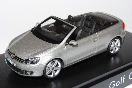 Schuco Volkwagen Golf VI 6 Cabrio Silber Grau Ab 2011 1/43 Modell Auto mit individiuellem Wunschkennzeichen