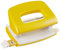 Leitz Mini Locher aus Metall, kleiner Locher für 10 Blatt, Metall, Anschlagschiene mit Formatangaben, Ergonomisches Design, gelb, WOW-Serie, 50601016