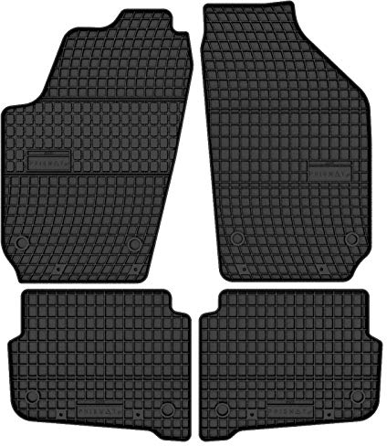 Prismat Gummimatten Gummi Fußmatten Satz für Skoda Fabia 1 (1999-2007) - Passgenau