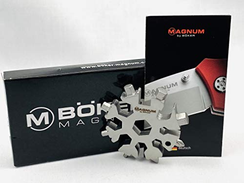 Magnum Snow Crystal Tool 09SC009 - Utensile in acciaio INOX, lunghezza totale: 6,40 cm, colore: Grigio