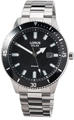 Lorus Herren Analog Quarz Uhr mit Metall Armband RX311AX9