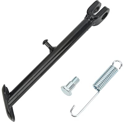 225mm Motorcycle Side Stand Leg Metal Alloy Long 38x52mm Plate Replacement for Monkey Z50 Bike