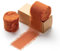 AOKSUNOVA Schleifenband 3,8cm Chiffonband Geschenkband Hochzeit Stoffband Terracotta Fransenband