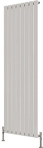 Radbliss Vertical Flat Panel Design Radiator 1600x544mm White Single Tall RAD Central Heating