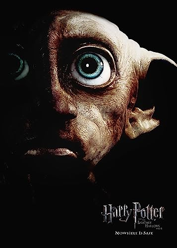Displate Offiziell Harry Potter MetallPoster Magnetische Befestigung Inklusive Lizenziert Bilder Hochwertiges Poster Deathly Hallows Movie Posters - HP7 Dobby Portrait 45 cm x 32 cm