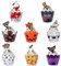jiuzcare Halloween Cupcake Toppers 48PCS Kuchendekoration Cupcake Toppers Thanksgiving Halloween Cupcake Wrapper Topper Party Dekoration Muffin Papier Cake Topper Geburtstag Kürbisse, Ghost Kartuschen