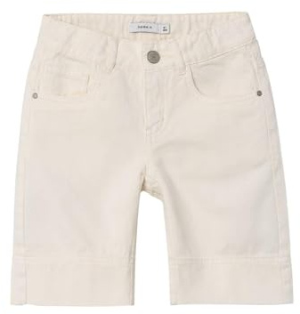 NAME IT Mädchen Nkfrose Wide TWI L Shorts 8315-zu Noos, Whisper White, 146