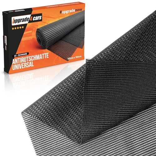 Upgrade4cars Antirutschmatte Universal 120 x 180 cm Zuschneidbar für Auto, Kofferraum, Teppich, Küche, Schublade usw. | Allzweck Weichschaummatte | Rutschmatte Unterlage Pad in Schwarz