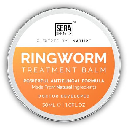 Natural Antifungal Cream for Ringworm – Fast-Acting Relief | Extra Strength Formula | 30g | Made in The UK by Sera Organics