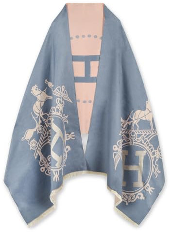 EXTREE Schals für Damen, Pashmina, seidiger Schal, Wickeltuch für Abendkleid, Decke, offener Poncho, Umhang, 1