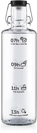 soulbottles 1,0 l • Stay Hydrated • Borraccia in vetro • vegana, senza plastica, sostenibile