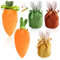 Lets Joy 5 Stück Ostertüten zum Befüllen, Ostern Karotte Tasche, Ostern Samtbeutel, Osterhasen Tüten, Hasenohren Tüten, Karottenbeutel Ostern Dekorationen Ostern Geschenkbeutel