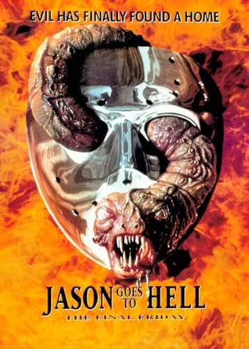 Displate Offiziell Warner Bros Horror MetallPoster Magnetische Befestigung Inklusive Lizenziert Bilder Hochwertiges Poster Posters Jason Goes to Hell 45 cm x 32 cm