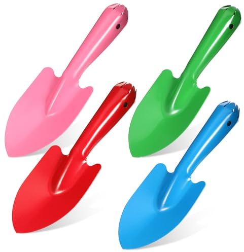 Toddmomy Mini paletta a mano in metallo colorato per bambini, set di attrezzi da giardino per piantare terriccio e trapianto