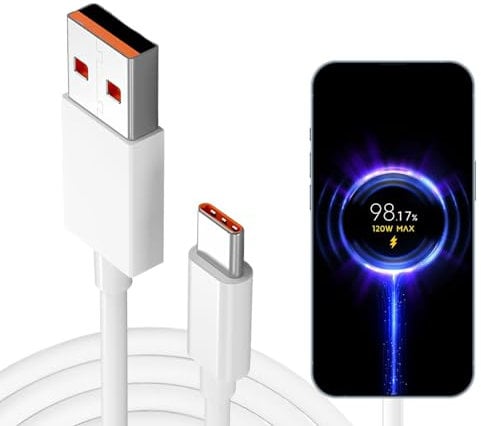 Cable de Carga 120W USB C para Xiaomi, 6A 2M Cable de Datos USB para Xiaomi 13T Pro 12T Pro 12T 11Tpro, Cable de Turbo de 67W para Xiaomi 12 Lite 12X 11T, Redmi Note 11 11S Pro, Mi 11 Ultra 11i