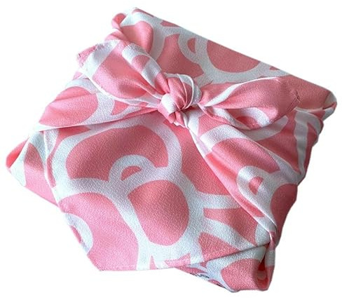 FJISD 60 * 60CM 4/8 pièces rose clair tissu d'emballage Furoshiki réutilisable petit japonais pour emballage cadeau tissu écharpe carrée tissu d'emballage Bento