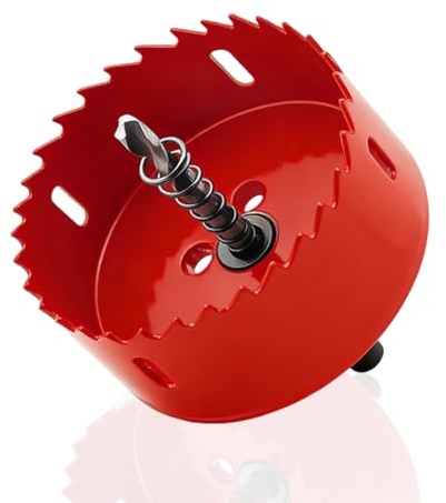 Perceuse Cloche Universelle Bimétallique 60 mm Scie Cloche HSS M42 Avec Arbre Triangulaire pour Bois PVC Aluminium Métal Inoxydable